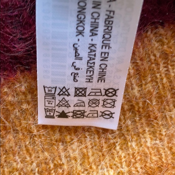 NWOT Zara Mohair Colorblock Sweater - Picture 16 of 16